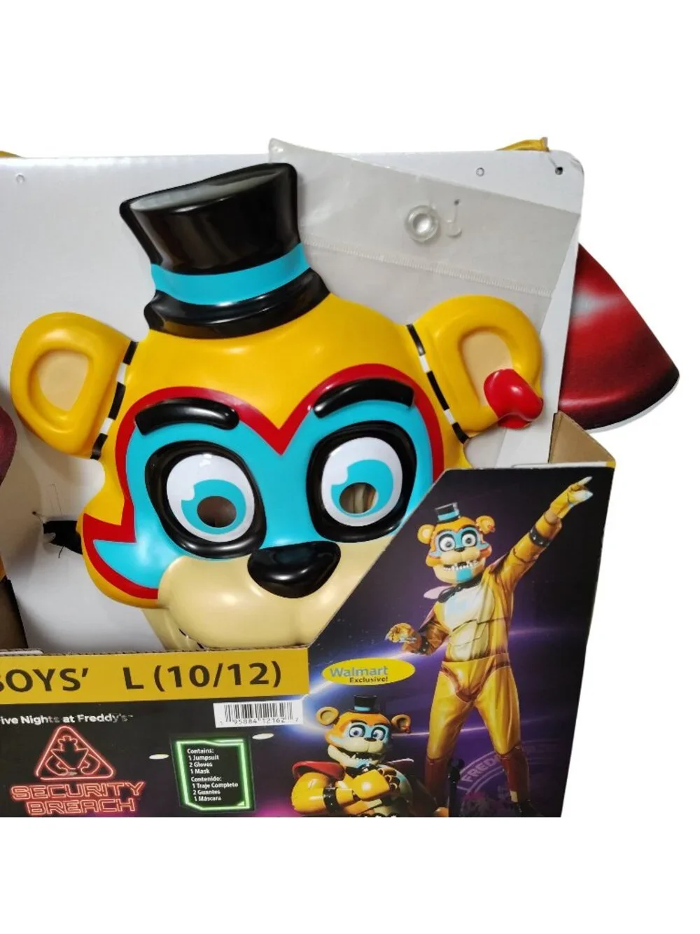 FNAF Security Breach Glamrock Freddy Boys Costume Large 10-12 Rubies 4 Piece New